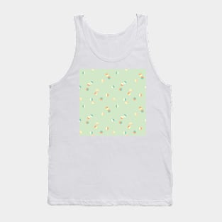 Scattered Dots Minimalist Geometric Pattern - Cute Pastel Mint Tank Top